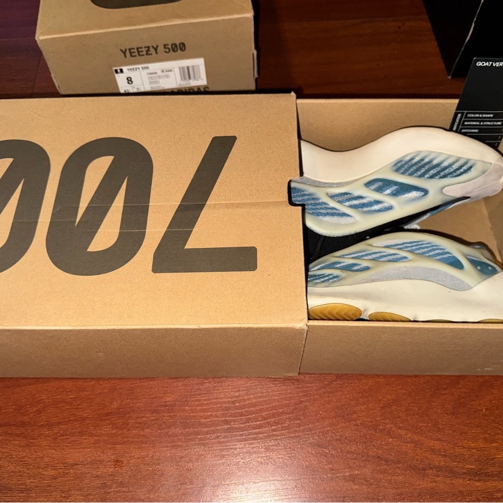 Yeezy 700 Sneakers with Blue Accents